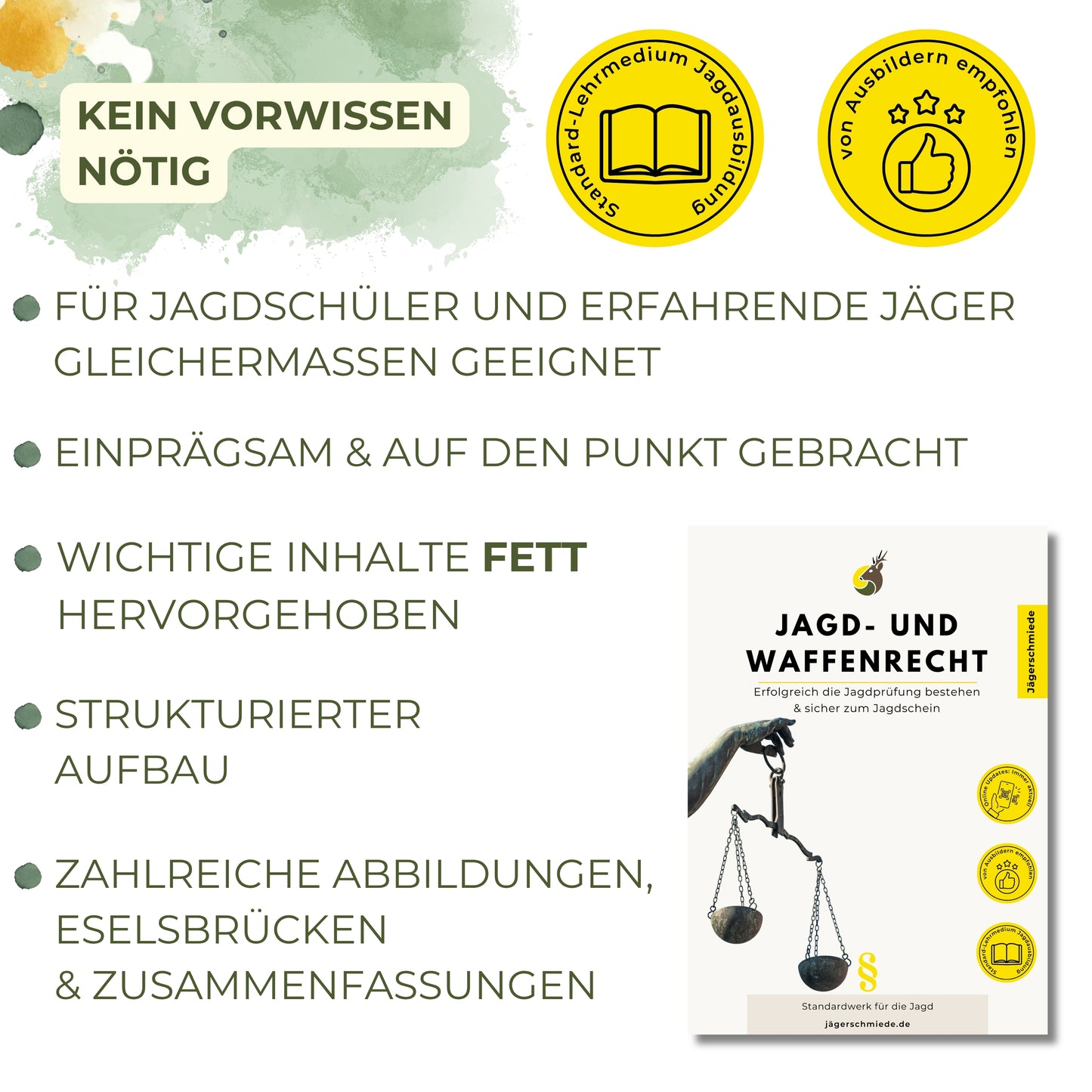Extra Lernheft: "Jagd- und Waffenrecht" (9. Themengebiet)
