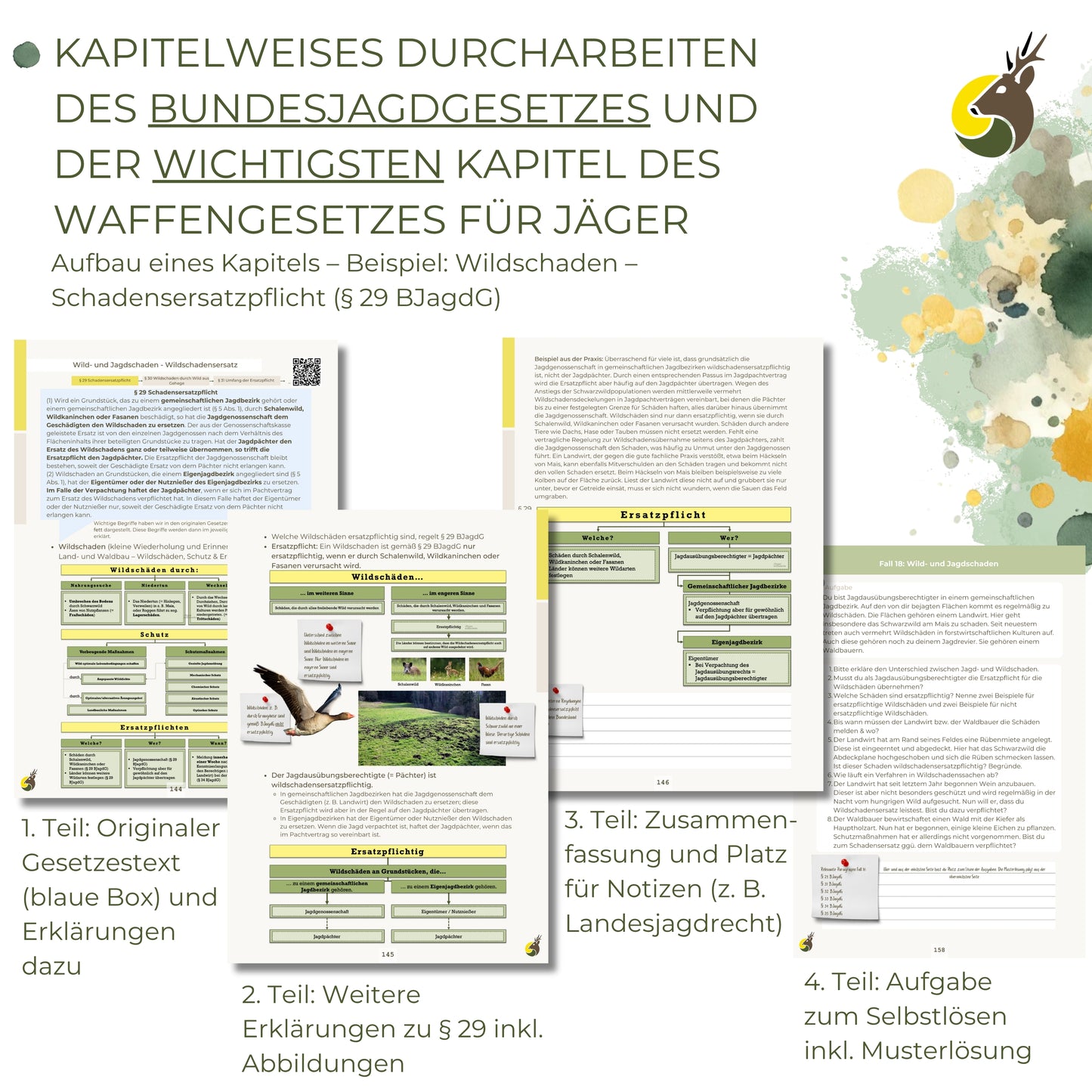 Extra Lernheft: "Jagd- und Waffenrecht" (9. Themengebiet)