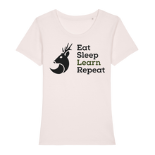 Lade das Bild in den Galerie-Viewer, Jägerschmiede Shirt - &quot;EatSleepLearnRepeat&quot;- Girls
