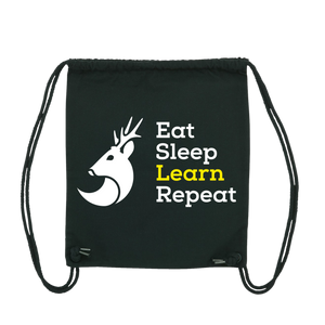 Gym Bag - "EatSleepLearnRepeat"